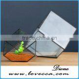 Lovely Various Size Flowers Artificial Wedding Metal Copper Glass Terrarium/Geometric Glass Terrarium Metal thumbnail-2