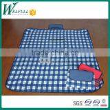 the hot plaid camping blankets, Portable Lightweight folding beach blanket picnic mat