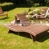 Modern PE Rattan Lounger thumbnail-1