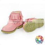 Children Boy And Girls Waterproof Three Colors Adding Cashmere Black Leather Shoes thumbnail-3