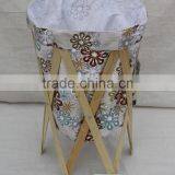 Colorful Pattern Canvas Bag Foldable Storage Laundry Basket/Hamper thumbnail-1