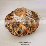 Hanging Rattan and Birch Lanterns thumbnail-2