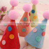 Hot Sell Felt Birthday Party Hats DIY Kids Headbands Supplies Hair Accessories Made in China