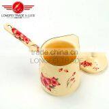 OEM High Quality Enamel Coffee Pot/coffee Jug Coffee Warmer With Decal thumbnail-6