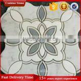 The Four Leaf Clover Design Waterjet Mosaic Natural Marble Stacked Stone thumbnail-2