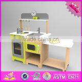 2016 New Design Home Play Wooden Play Kitchens for Toddlers W10C249 thumbnail-6