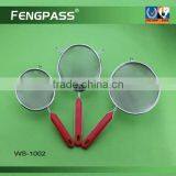 Stainless Steel Wire Mesh Strainer Set With Plastic WS-1002 thumbnail-1