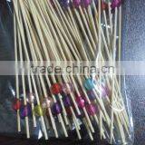 Decorative Bamboo Wooden Ball Skewers Cocktail Party Pick With Colorful Ball thumbnail-1