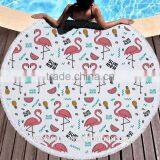 Factory Direct Sell Flamingo Round Beach Towel Superfine Fiber and Tassel 150CM thumbnail-5