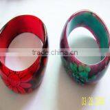 Colored Resin Bracelet,acrylic bangles,fashion resin bracelet,fashion resin bangles,popular jewelry,fine design jewelry.Flower