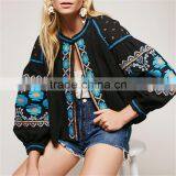 2017 OEM Ladies Embroidered Vintage Swingy Home Coat thumbnail-4