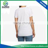 Latest Shirt Designs Organic Cotton Soft White Short Sleeve t Shirt for Women thumbnail-2