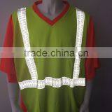 Contrast Short Sleeve V-neck Breathable Protective T-shirt thumbnail-3