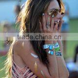 2015 Hot Sale Gold and Silver Feathers Tattoo Stickers thumbnail-2