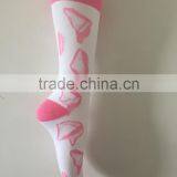 Korean Cartoon Young Girl Tube Pink Color Custom Design Make Your Own Socks thumbnail-5
