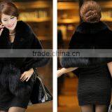Winter Lady Black Faux Fur Shawls thumbnail-4