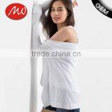 2017 New Arrivals Woman Plain White Hooded Cardigan Sweaters With Best Price thumbnail-1