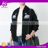 Guangzhou Shandao Wholesale Embroidered Swan Women Satin Royal Blue Coat Pant thumbnail-1