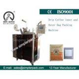 High-end Drip Canephora Coffee Bag Packing Machine by Three Sides Seal With Outer Envelop
