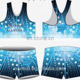 Bule Star Design Wholesale Dance Costumes Custom Dance Team Uniforms thumbnail-1