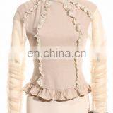 Steampunk Soft Blouse-top With Aviator Jabot thumbnail-3