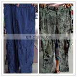 cargo six pocket pants used clothing from germany remake clothes