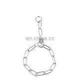 Premium Poodle Teddy Golden Retriever Pet Collar With Chrome Ring Chain thumbnail-5