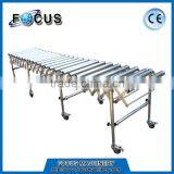 Flexible Roller Conveyor, Expandable Roller Conveyor Scissor Lift Table