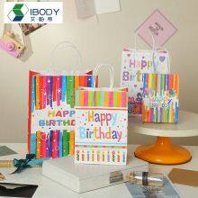 Luxury Shopping Bag Paper Custom Carrier Bag Sacolassacol Par Present Eco Friendly Pouch Bolsas Papel Happy Birthday Gift Bags thumbnail-3