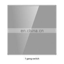 10A/16A 250V 2 Switch Panel Gray Black Gold Glass Panel Multi-directional Electrical Wall Socket Plug Switch thumbnail-3