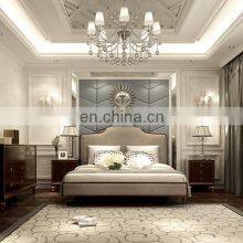 American Style Bedroom Furniture Bed Frame Queen Size Beds thumbnail-3