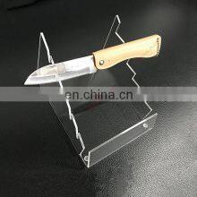 Desktop Knife Organizer Wholesales Clear Customized Acrylic Knife Display Holder