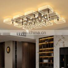 Factory Direct Luxury Decoration Acrylic Indoor Living Room Modern LED 36 54 108 128 W Ceiling Light thumbnail-2