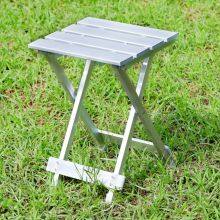 Foldable Stool Aluminum Folding Stool Outdoor Leisure Camping Fishing Stool Side Table thumbnail-4