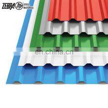 Zebra Steel Manufacture Corrugated Steel Iron Roofing Sheet Prepainted Color Galvanized Steel Tiles for Sale