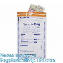 Tamper Evidence Bags With Barcode And Serial Number Bank Money Coin Deposit Change Security Bags thumbnail-2