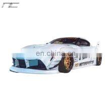 LB style resin fiber front bumper rear bumper side skirt spoiler body kit is applicable for Toyota supra A90 2019-2020