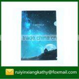 High Quality Wholesale PP Pocket Custom Logo Print L Shape File Folder