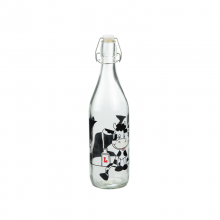 Clear Glass Milk Bottle thumbnail-4
