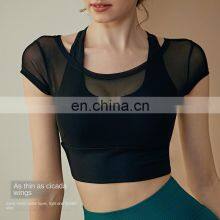 Spring, Summer, All-in-one Sports Wears Outside Underwear Women Running Vest Type Shock Beauty Gym Back Yoga Bra thumbnail-3