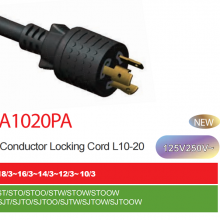 NEMA L10-20P/NEMA L10-30P 125V/250V Locking Power Supply Cord thumbnail-2