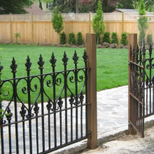 Luxury Aluminium Wrought Iron Louver Slat Fence Panels for Outdoor Garden Decoration thumbnail-3