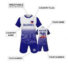 Wholesale Philippines Football Uniform Kids Soccer Jerseys Sport Kits Soccer Shirt Child Tracksuits Sportswear Clothes For Children Wear