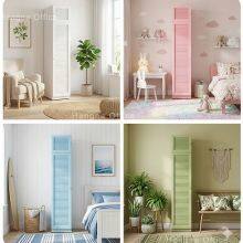 Stylish Wardrobe for Boutique & Themed Hotels | Custom Color Cabinet With Shelves and Glass Doors thumbnail-5