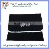 Simple Black Polyester Velvet 11 inch Laptop bag / laptop sleeve