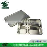 Food Grade Compartment Meal Tray Food Grade Stainless Steel Compartment Tray thumbnail-1