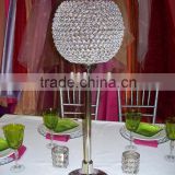 Crystal ball candelabras/Crystal globe candelabaras/wedding crystal globe candelabras/wedding centrepieces