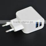 Smart Tech EU plug dual USB 2.1A smart wall charger for iPhone / iPad