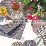ECO-friendly dining table use PVC plate mats for western