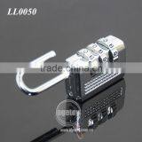 New Travel 3 Digit Code Safe Combination Zinc Alloy Metal Padlock Suitcase Travel Luggage Password Digital Lock thumbnail-2